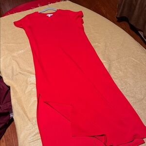 SPANX Vibrant Red Maxi Dress